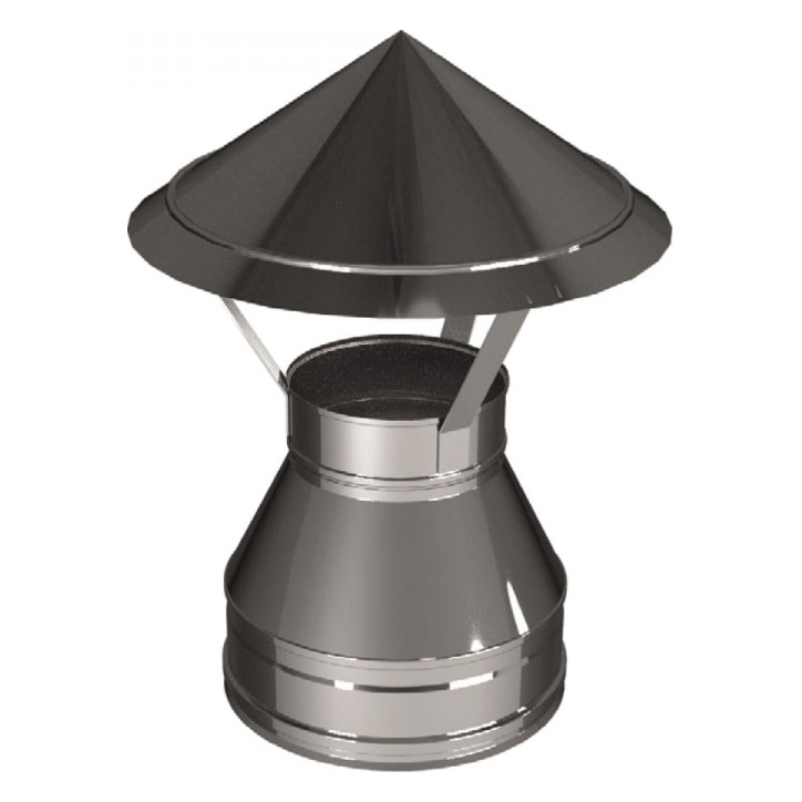   Зонт Вулкан V50R (нержавейка, AISI 321/304/0,5мм)(Диаметр Ø 115/210 мм)