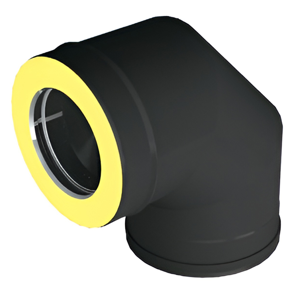   Отвод 90° Вулкан VBR50 (black, AISI 321/439/0,5мм)(Ø 115/210 мм)