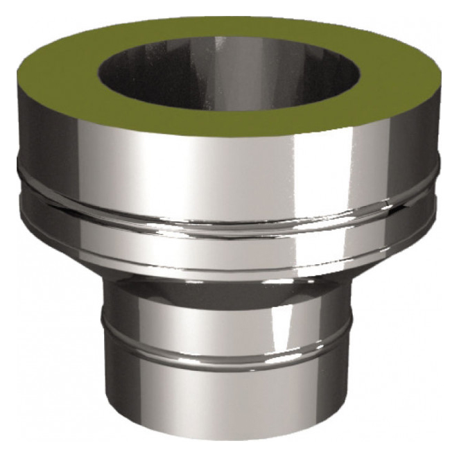   Переходник на конус моно-термо Вулкан V50R (нержавейка, AISI 321/304/0,5мм)(Диаметр Ø 180/280 мм)