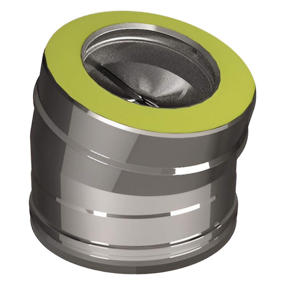   Отвод 15° Вулкан Z50R (нержавейка, AISI 321/Оц/0,5мм)(Диаметр Ø 150/250 мм)