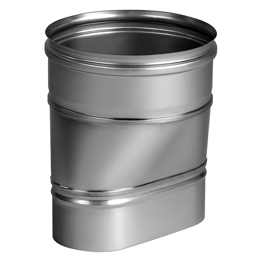   Переходник Вулкан VOR с овала на Ø 200 (нержавейка, AISI 321/0,5мм)(Ø 100/200 мм)