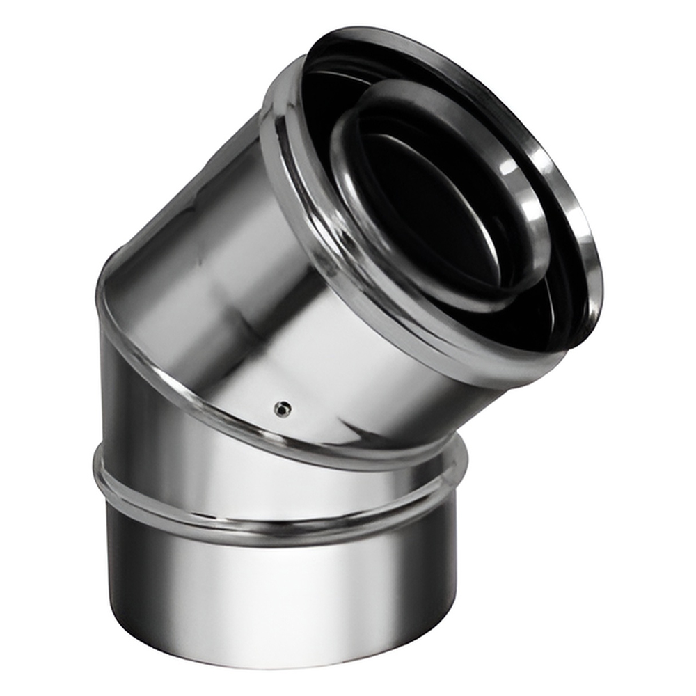   Отвод 45º Вулкан VCR (нержавейка, AISI 321/304/0,5мм)