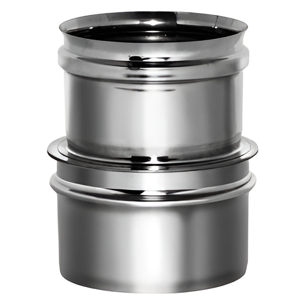   Переходник с бака на трубу Вулкан (нержавейка, AISI 304/0,5мм)(Диаметр Ø 104 мм)