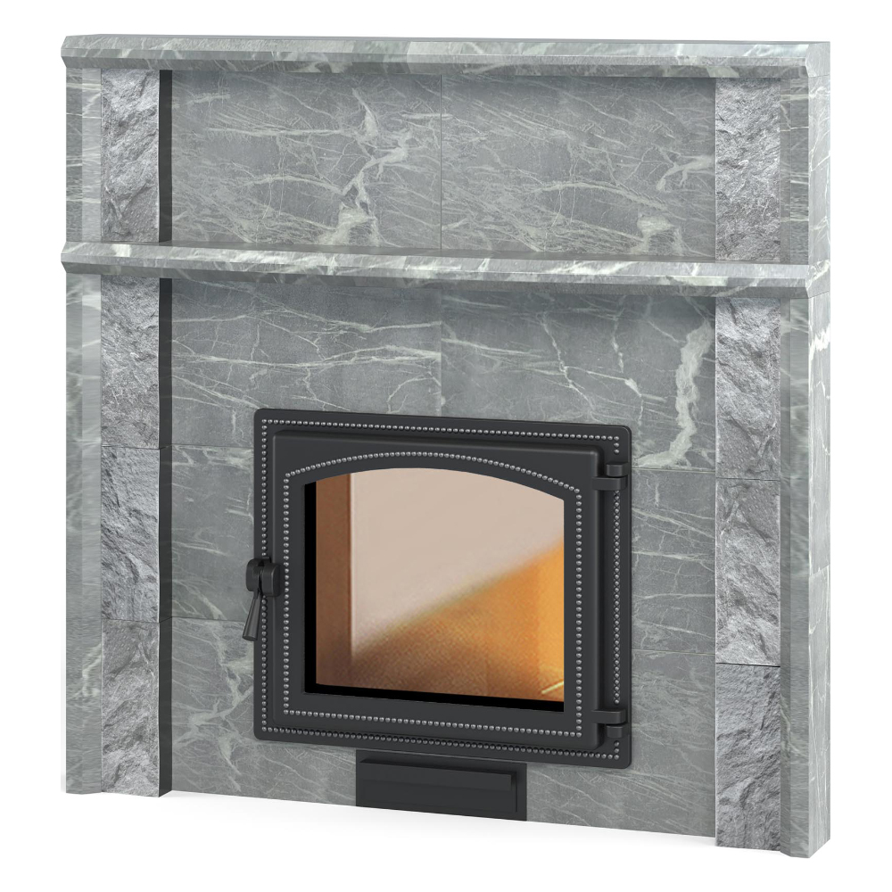   Портал для банной печи Везувий \Легенда Русский пар 18, 24 (240)\(Пироксенит)