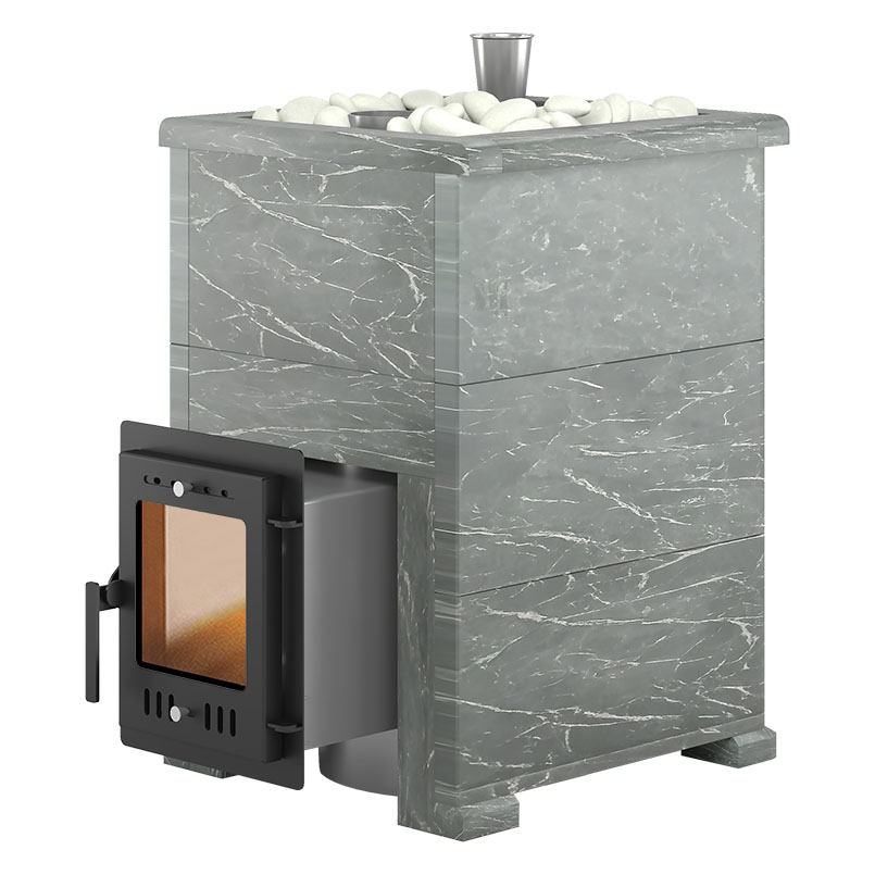   Банная печь Эверест \Steam Master\ 18 INOX в облицовке(Амфиболит, S-40 )