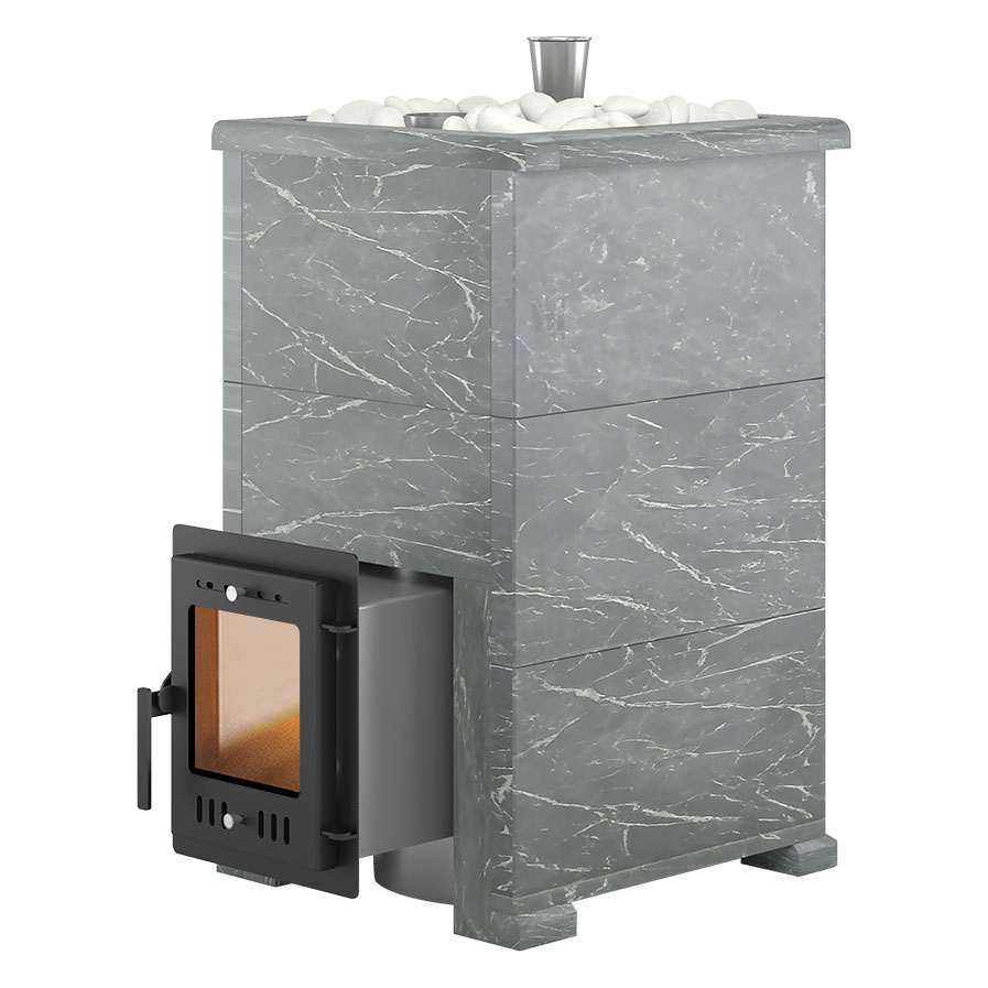   Банная печь Эверест \Steam Master\ 24 INOX в облицовке(Талькохлорит, S-40)