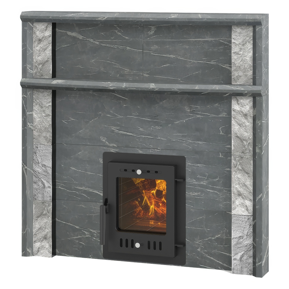   Портал для банной печи Эверест \Steam Master\ INOX 18, 24(Пироксенит Элит)