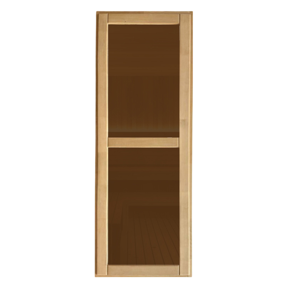   Дверь для бани/сауны LK со стеклом Ольха (без ручек и петель)(Размер полотна 1900х700 мм, Цвет стекла Бронза)