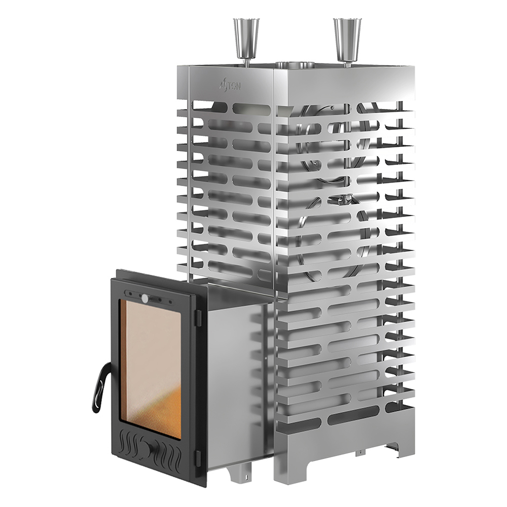  Дровяная печь для бани Aston 38 INOX (320М) Long