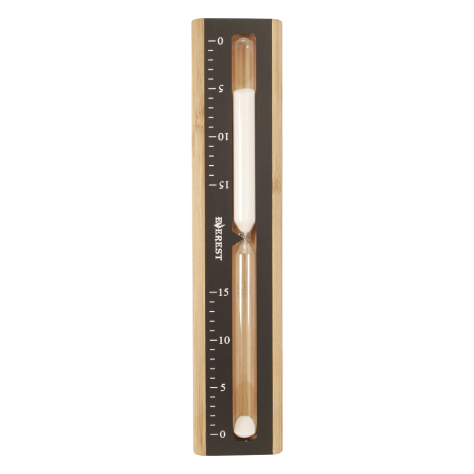   Часы песочные Эверест бамбук+алюминий (TG-15 black)