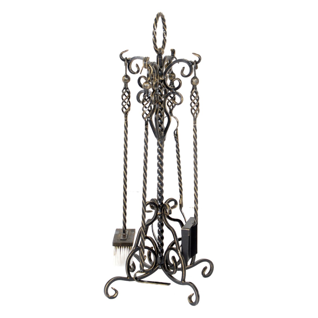 Каминный набор Везувий Везувий N110 кованый (B,S,Ч.)(Цвет Бронзовый)