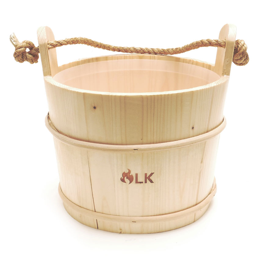   Ведро LK 7л. традиционное, с плас. вст., сосна