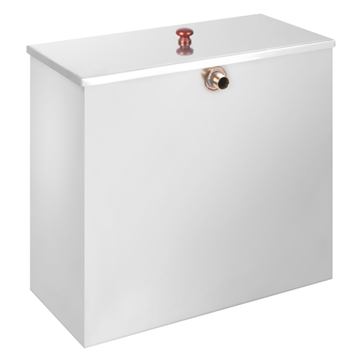   Прямоугольный нержавеющий бак Везувий под контур 60 л