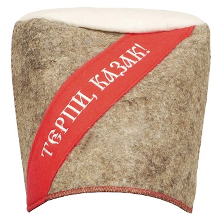   Шапка LK Кубанка \ТЕРПИ КАЗАК\ серая (арт.305107)