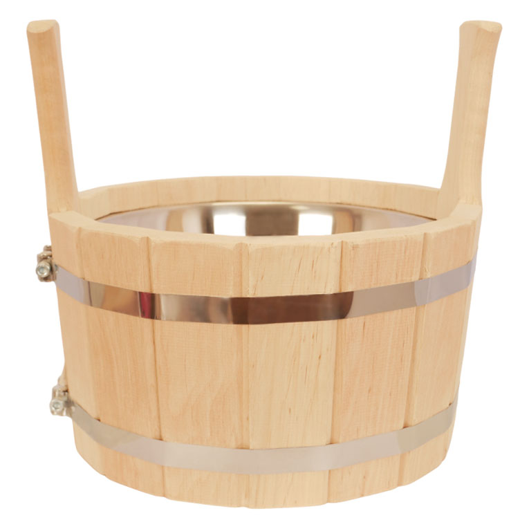   Шайка с нержавеющей вставкой Ольха(ШДН-5 (5 литров))