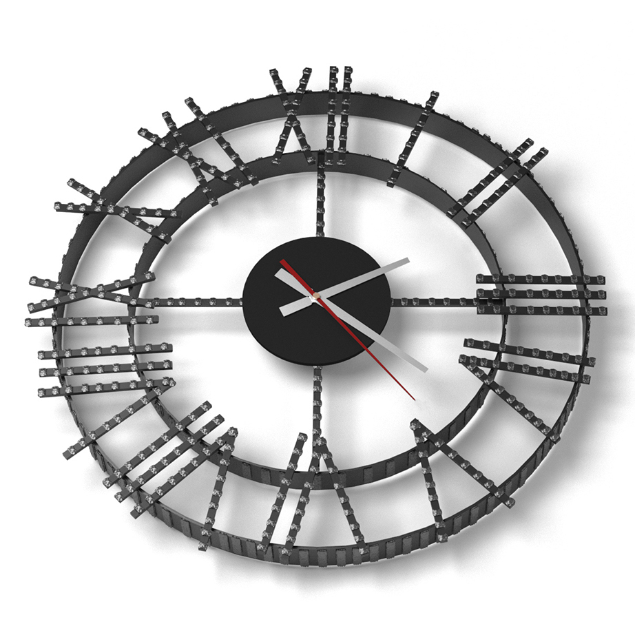   Часы кованные Везувий 1(1B - брозовый)