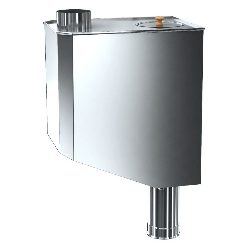   Бак Теплодар 70 л со смещенной трубой для парообразователя