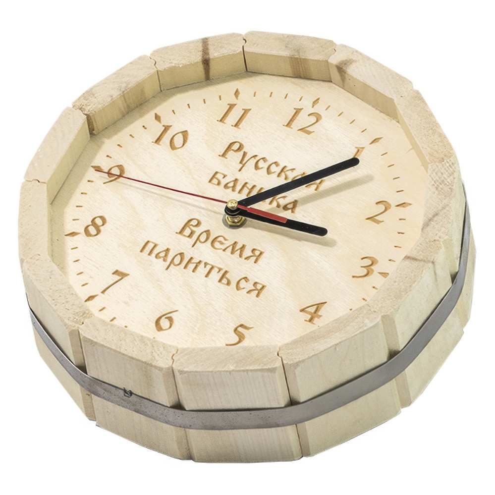   Часы LK \Бочка\ с гравировкой, D-300(Липа Люкс (ЧЛ-20))