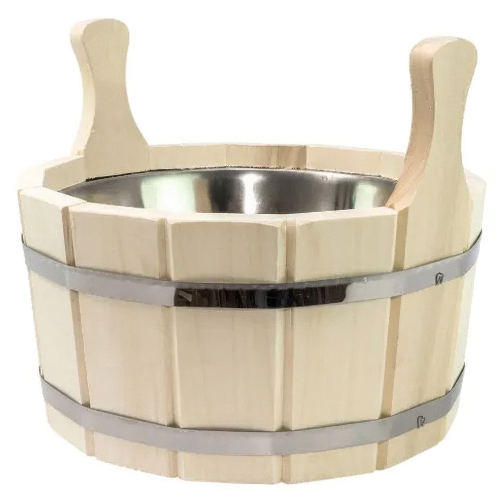   Шайка LK с нержавеющей вставкой(ЛТ-12 (5 литров))