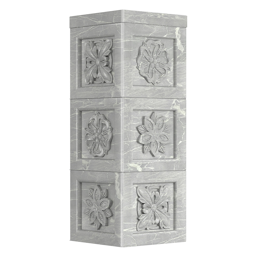   Облицовка дымохода Эверест, Резная(Вариант 2)