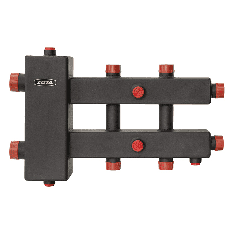   Гидроразделитель ZOTA с коллектором горизонтальный, до 70 кВт 3 контура(до 70 кВт 3 контура)