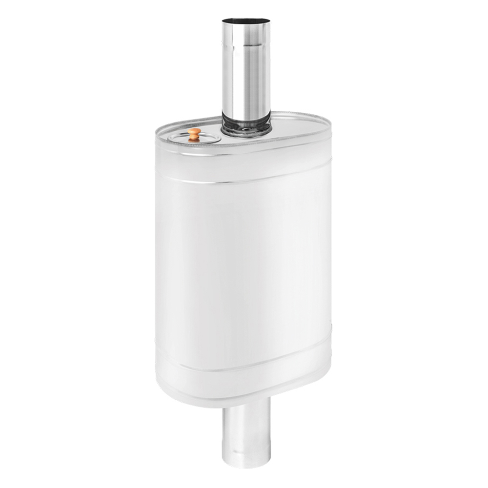   Бак Везувий на трубе 50л (Овальный)(Тип подключения ММ)