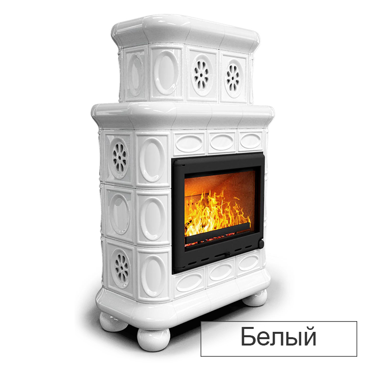   Каминная облицовка КимрПечь Медальон двухъярусная центральная МЛ-700(Исполнение Роспись, Цвет / Декор Сакура)