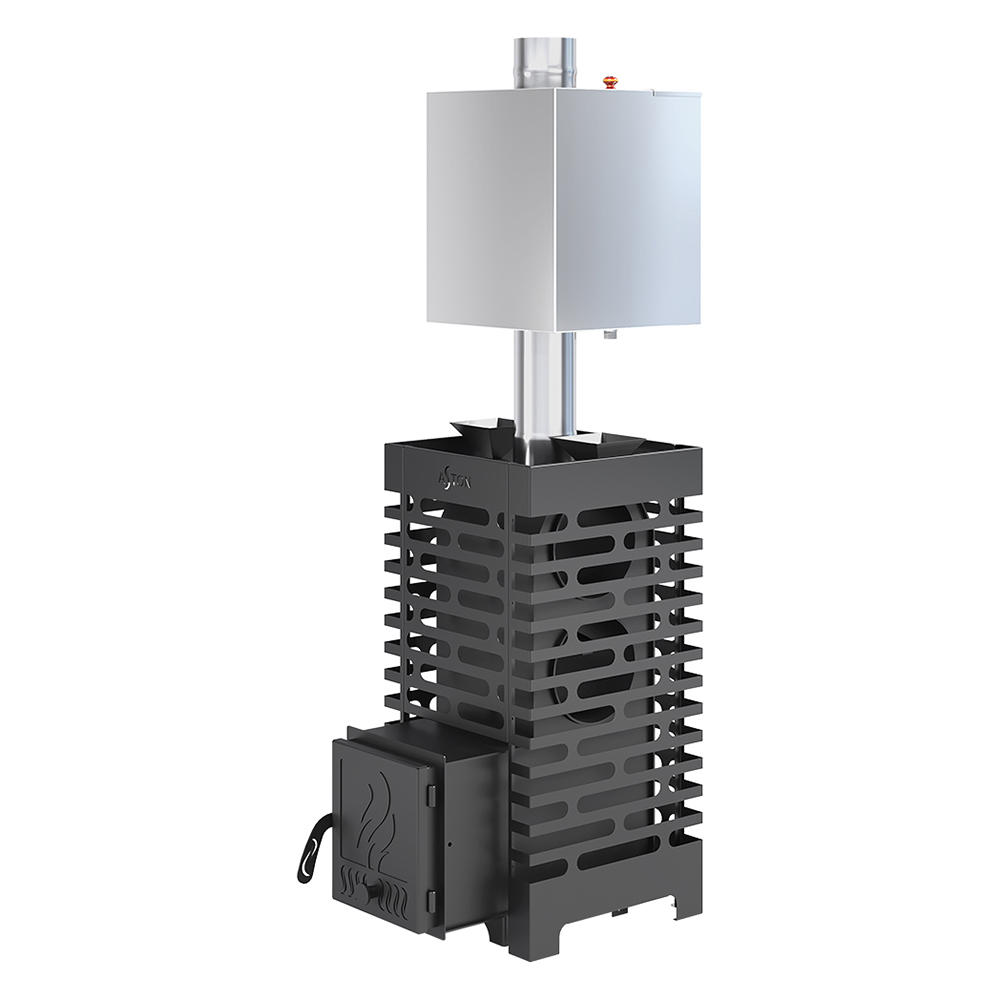   Дровяная печь для бани Aston 20 с баком на трубе