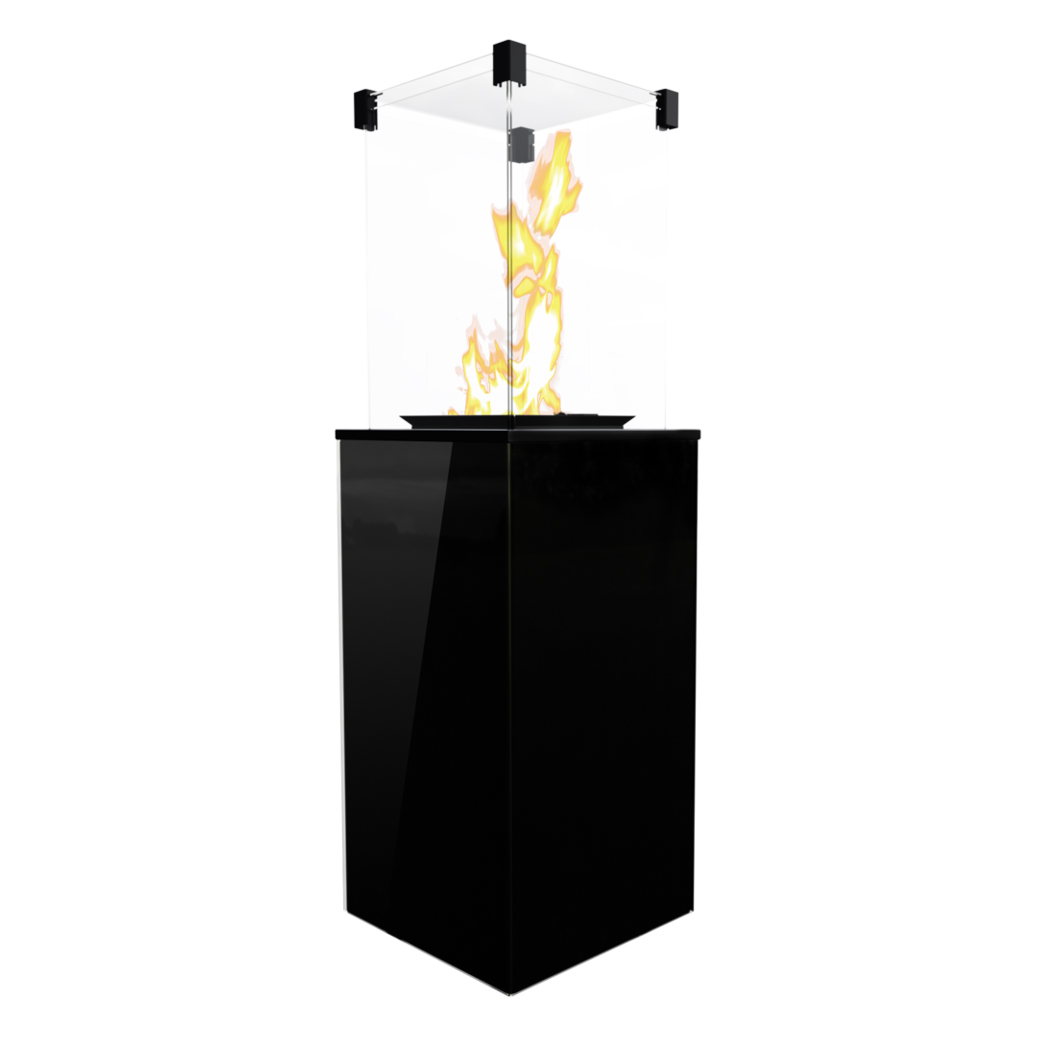   Газовый камин Kratki PATIO/MINI/M/G31/37MBAR с ручным управлением(B - Белое стекло)