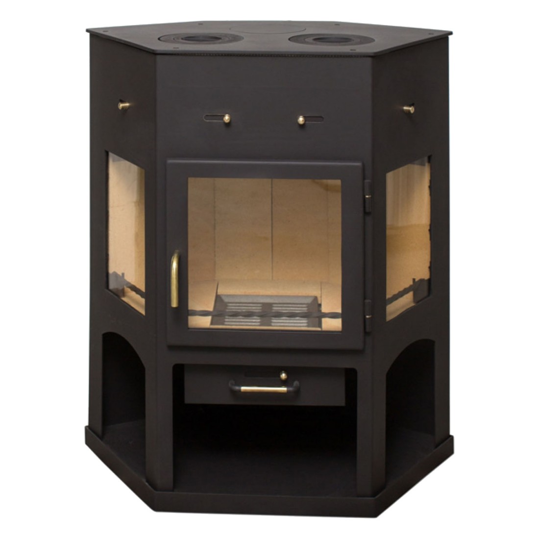   Печь-камин Мета-Бел Енисей с плитой