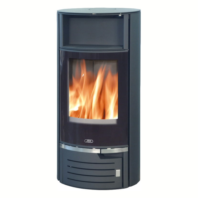   Печь-камин ABX Atlantik 5(Черная сталь / бразильский песчаник)