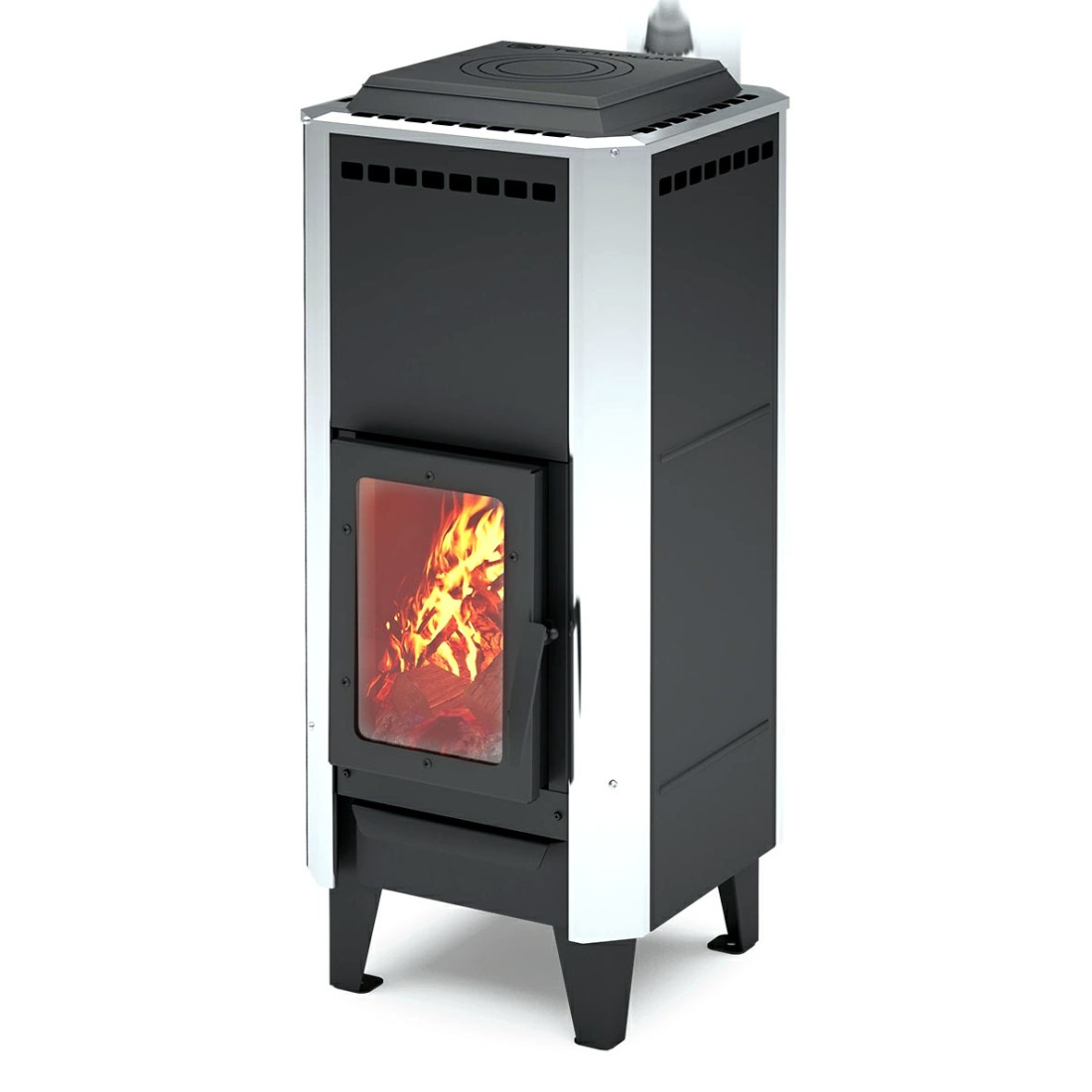   Отопительная печь Теплодар Вертикаль металлика