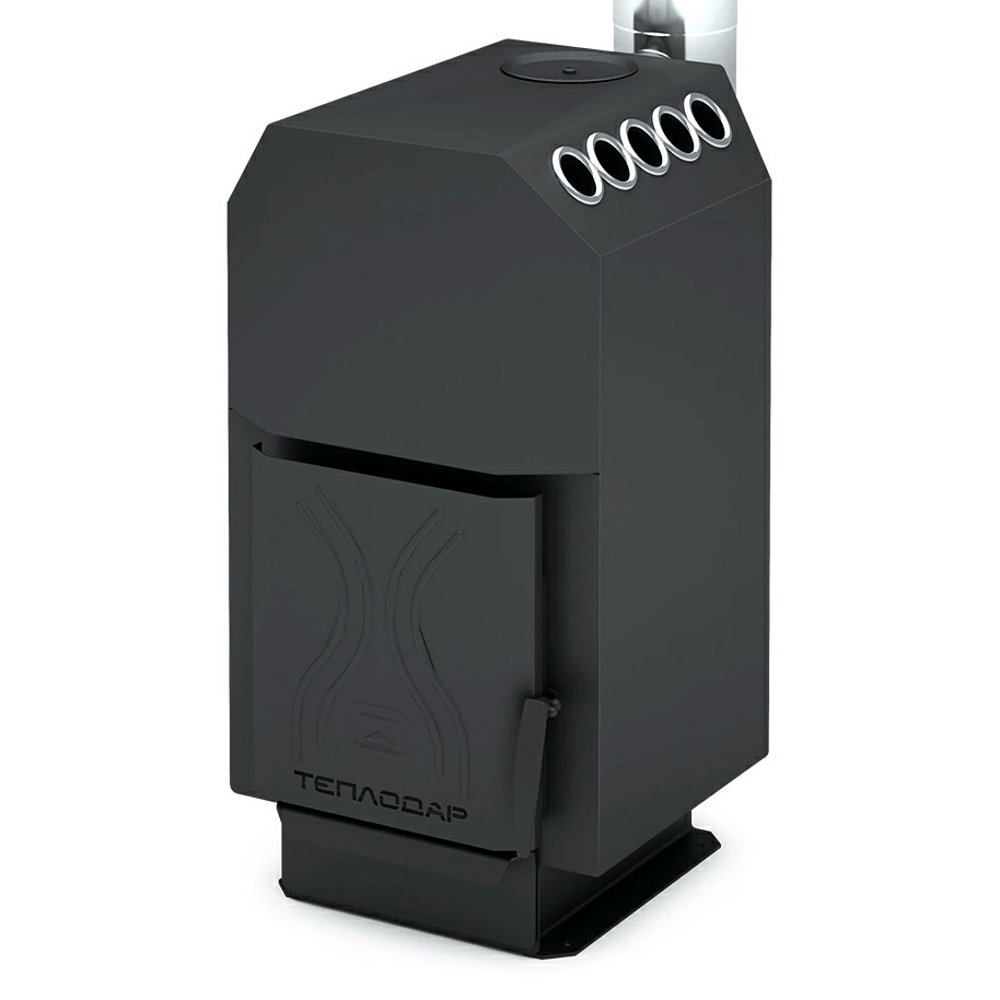   Отопительная печь Теплодар ТОП-модель-140 со стальной дверцей