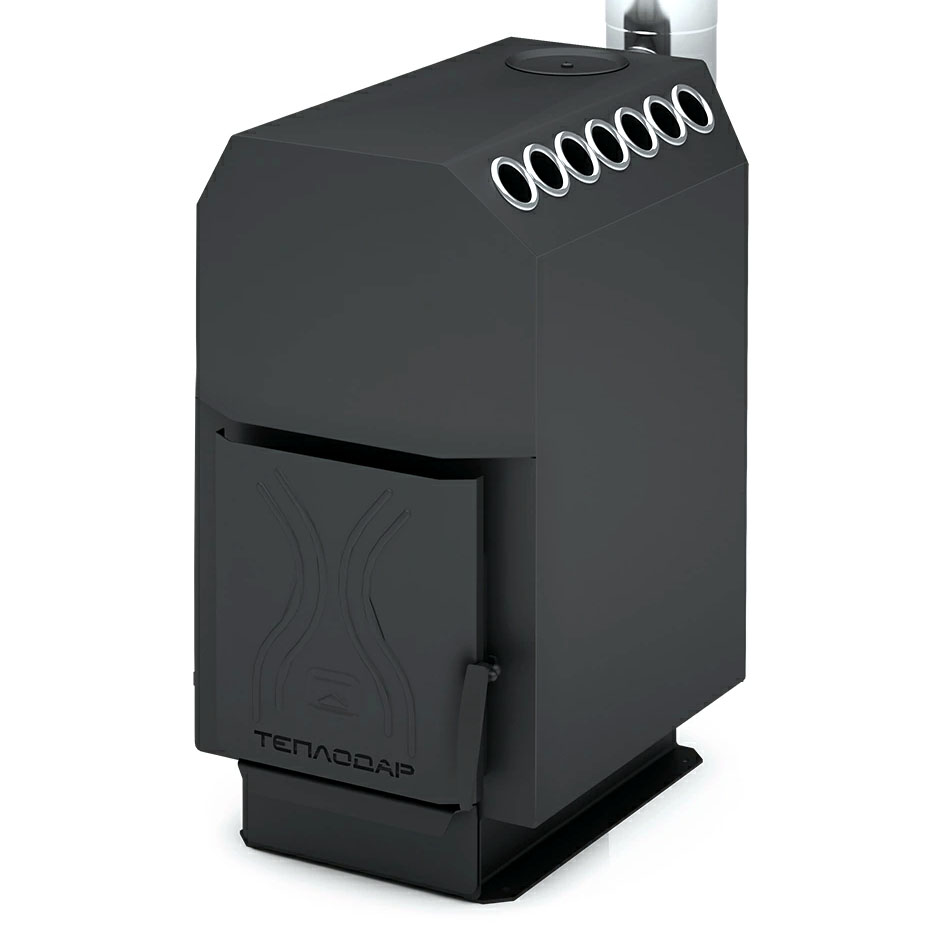   Отопительная печь Теплодар ТОП-модель-200 со стальной дверцей