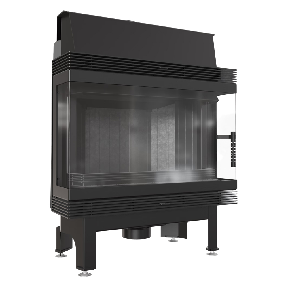   Каминная топка Kratki Blanka/670/570/LP/BS(Черная футеровка)