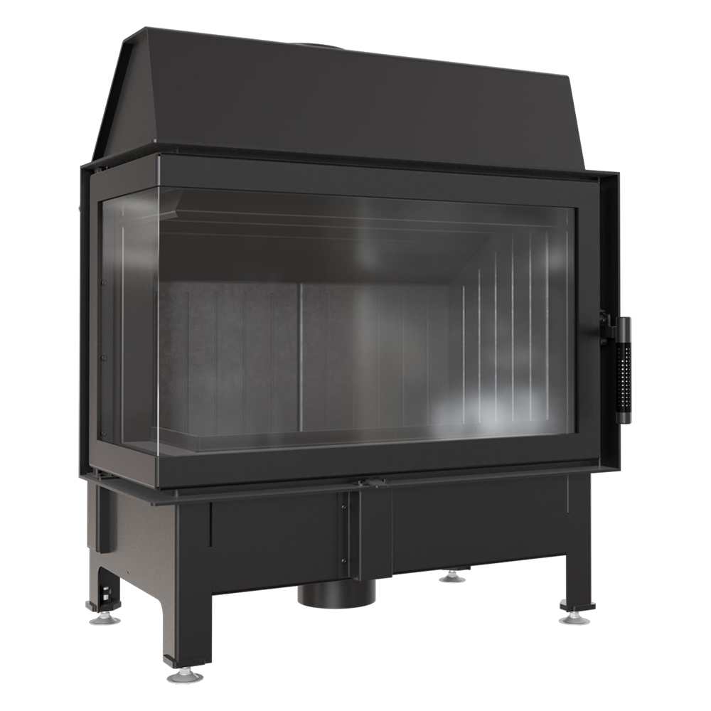   Каминная топка Kratki Zibi/L/BS(Черная футеровка)