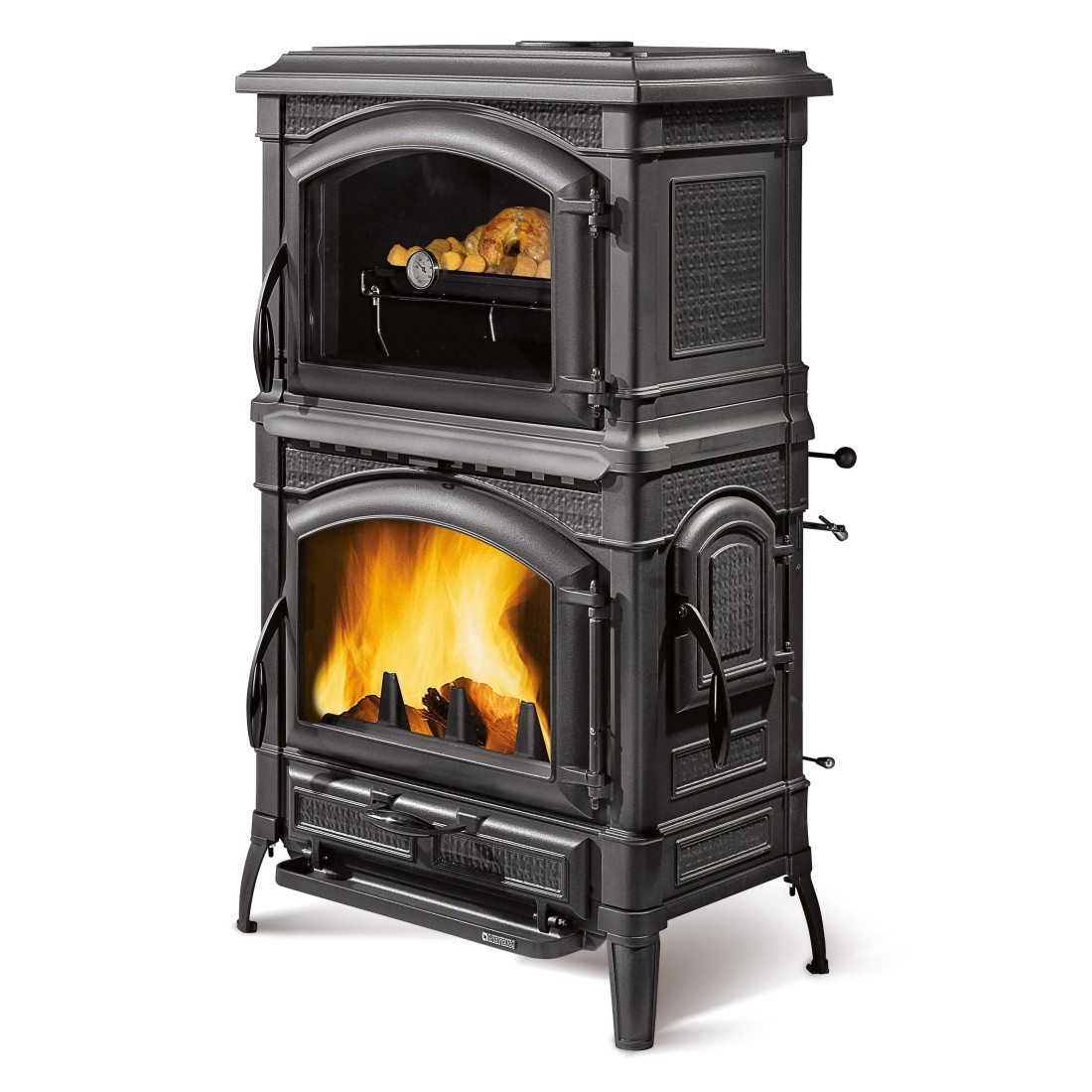   Печь-камин La Nordica Isotta con Forno Evo(Цвет Чёрный ( Black))