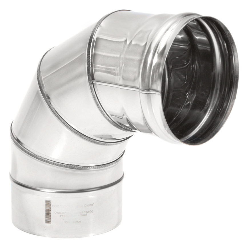   Отвод ТиС Моно 87° ОМ-Р, AISI 304(Ø 150 мм)