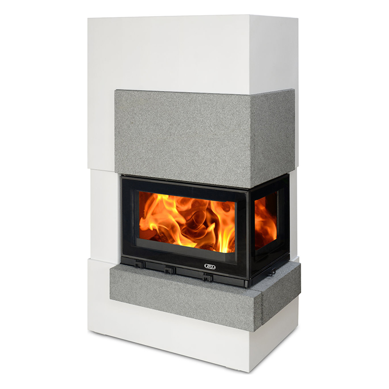   Каминокомплект ABX Norfolk(Расположение Правый, Материал облицовки Черный гранит)