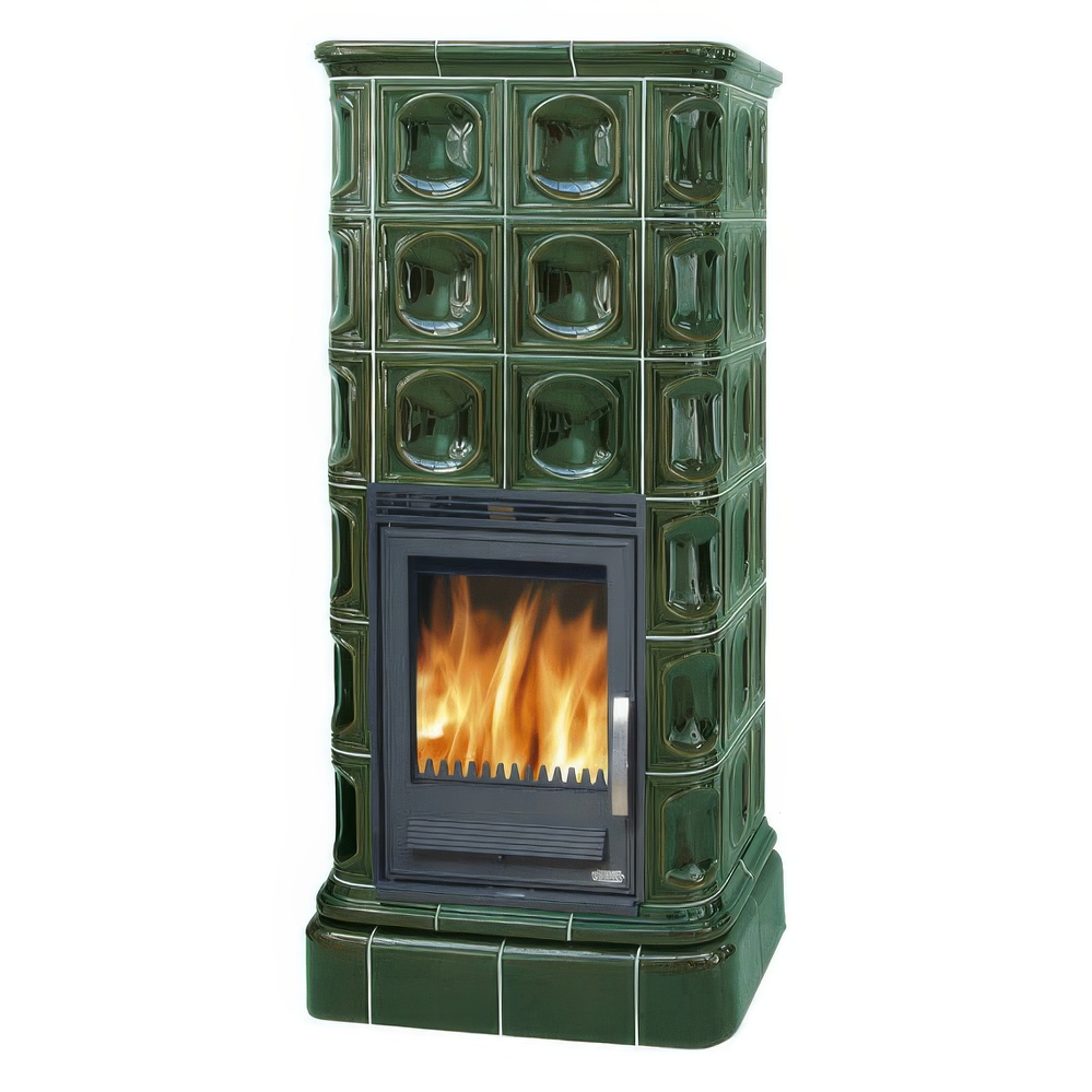   Кафельная печь-камин ABX Kaledonie K (вставка комбо) с теплообменником(Песчанный)