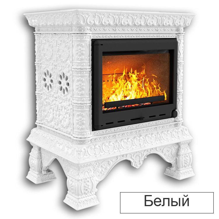   Каминная облицовка КимрПечь Кострома пристенная (Исполнение Роспись, Цвет / Декор Март)
