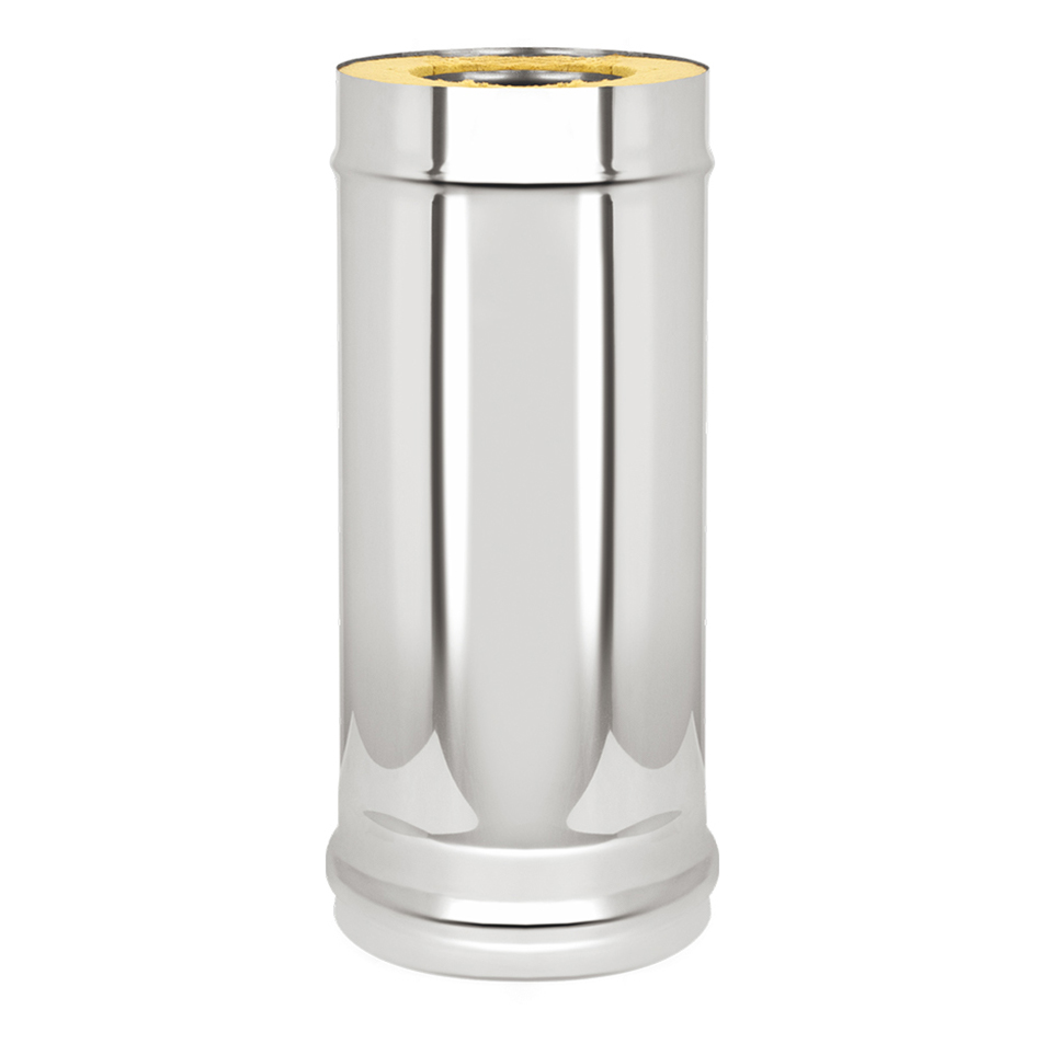 Сэндвич-труба Везувий L-1м (нержавейка, AISI 430/0,8мм)(Ø 120/200 мм)