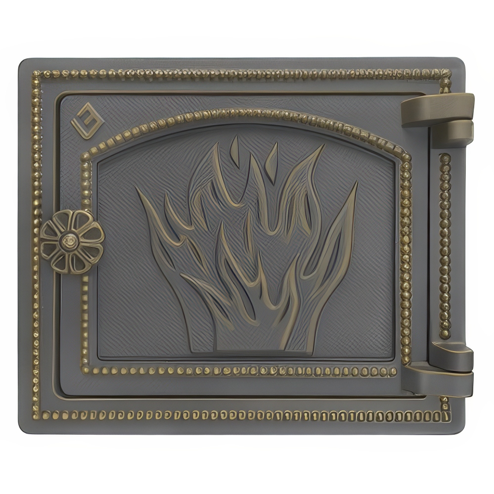   Печная дверца Везувий ДТ-3 (бронза)