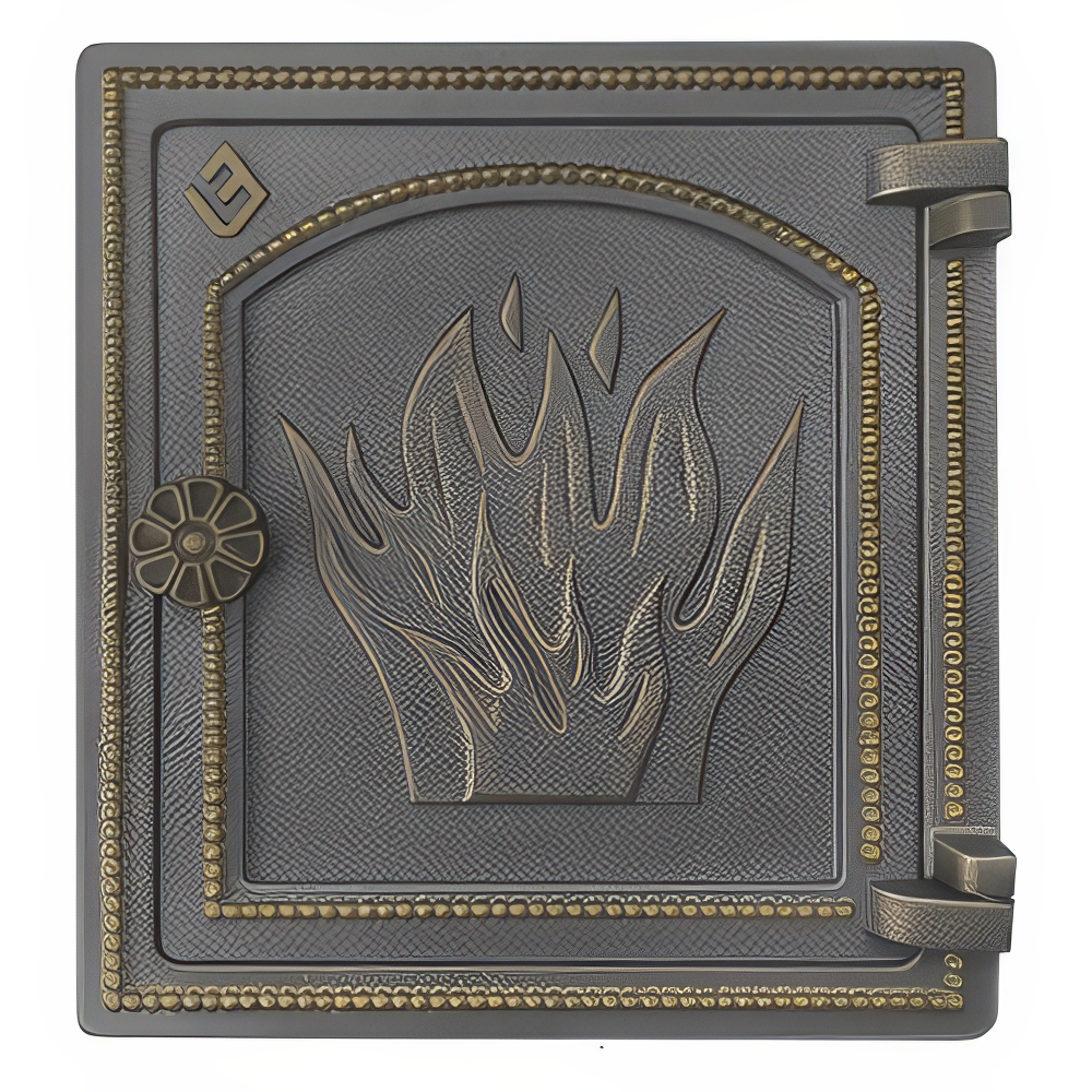   Печная дверца Везувий ДТ-4 (бронза)