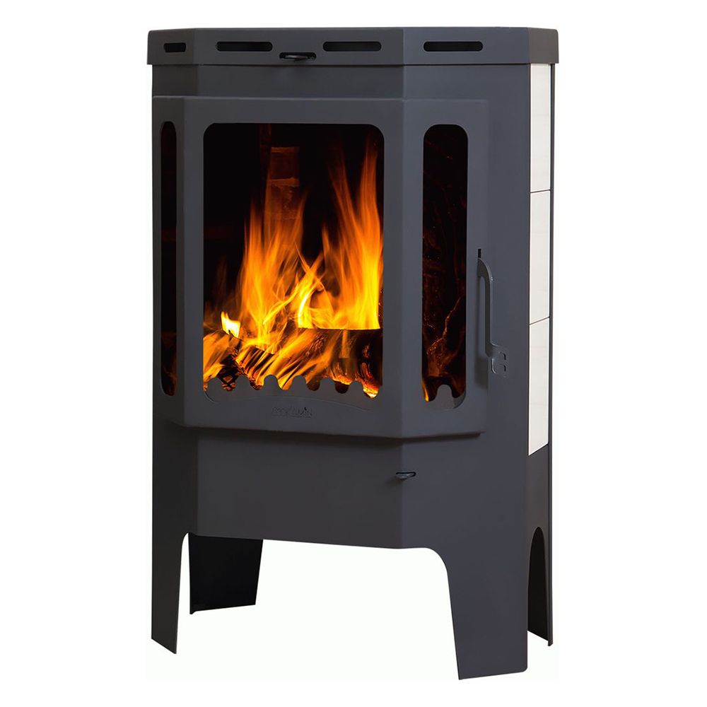   Печь-камин Экокамин Бавария Призматик пристенно-угловой