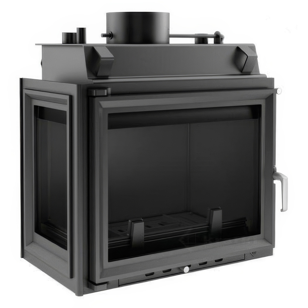   Каминная топка Kratki Maja/PW/BL/12/W (стекло слева)