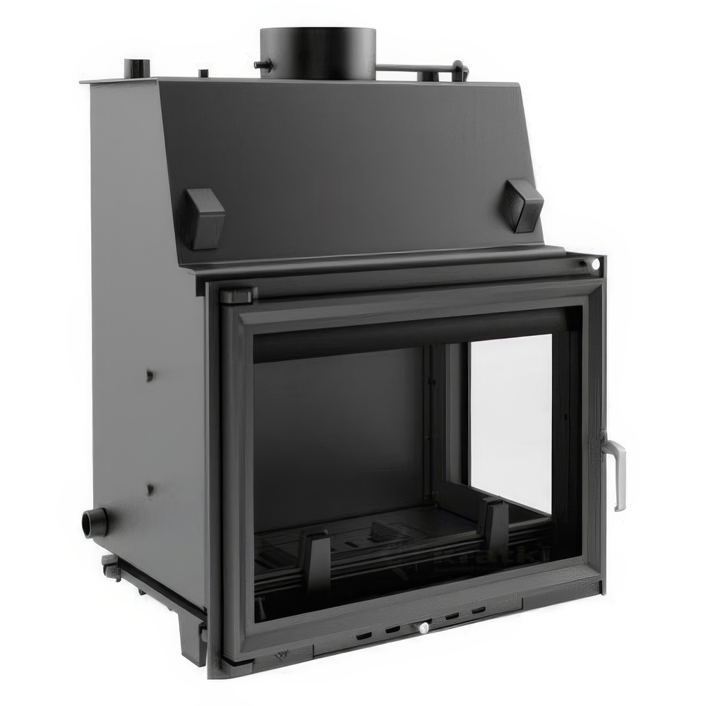   Каминная топка Kratki Zuzia/PW/BP/19/W (стекло справа)