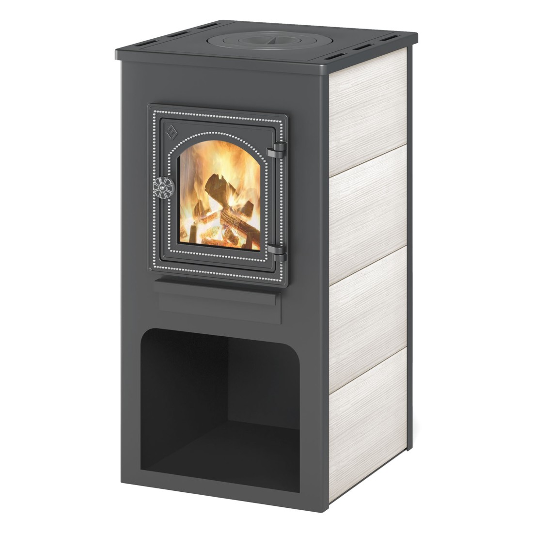   Печь-камин Etna (Этна) ДТ-4С с плитой