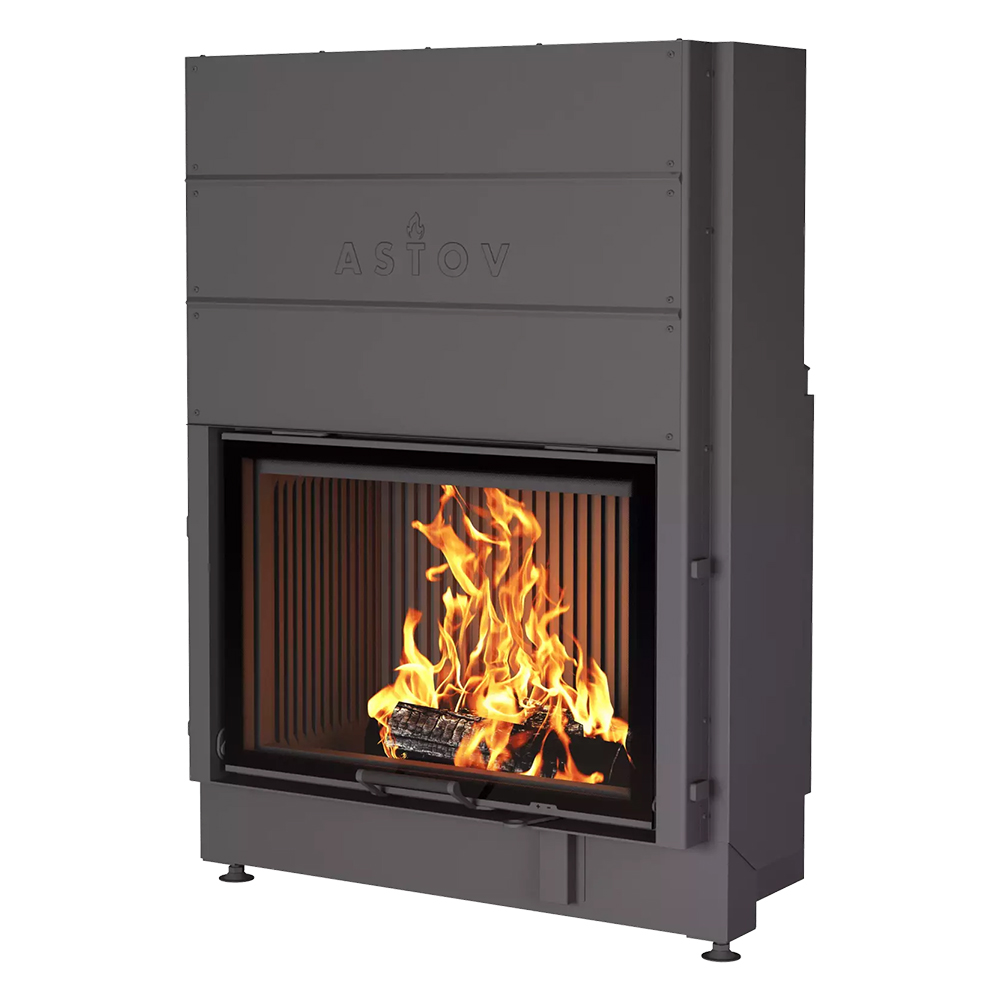Каминная топка Astov ПС 8057(Футеровка ШСП (широкие стальные пластины))