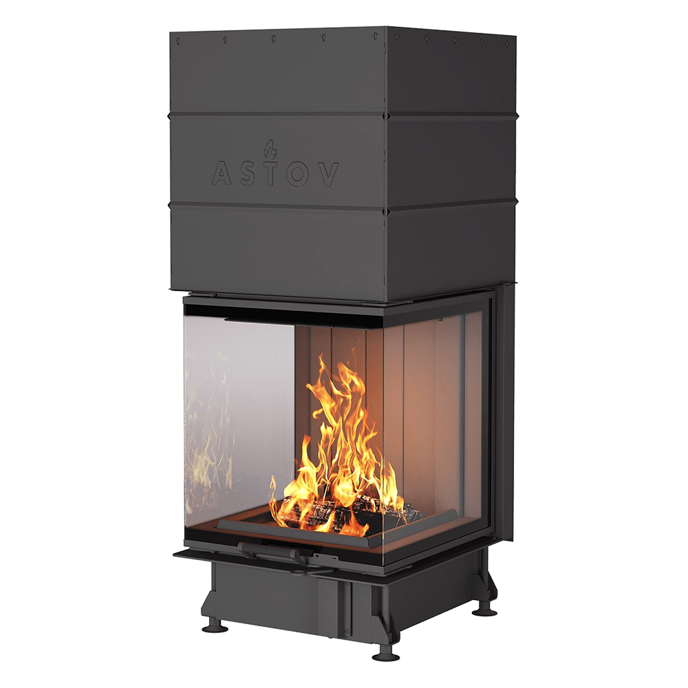 Каминная топка Astov П3С 5357(Футеровка ШСП (широкие стальные пластины))